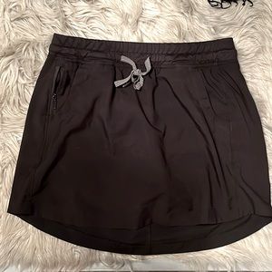Black Athletic Skirt w/Built in Shorts